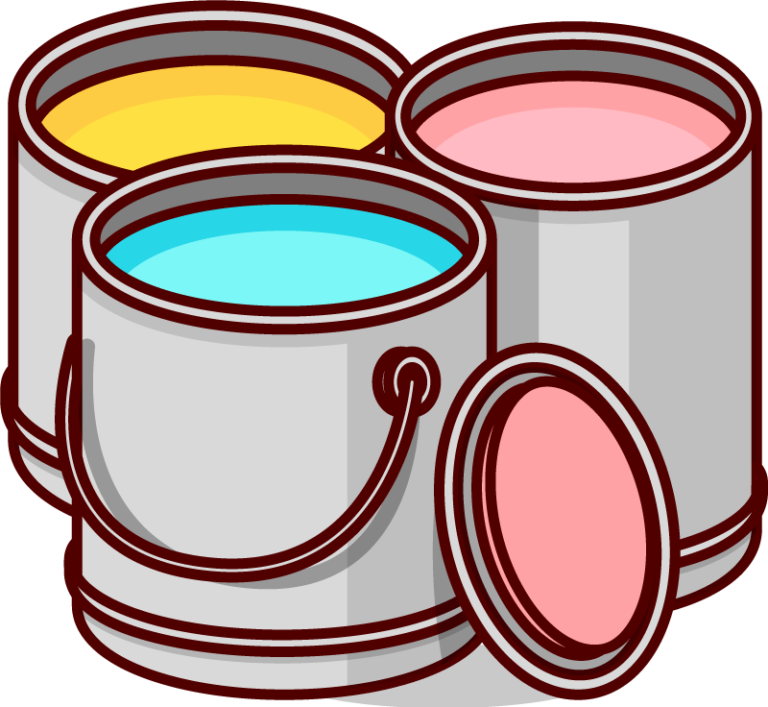 Animated paint buckets