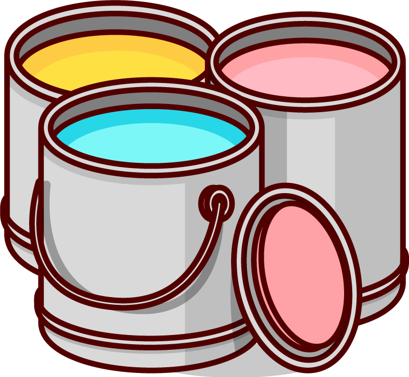 Animated paint buckets